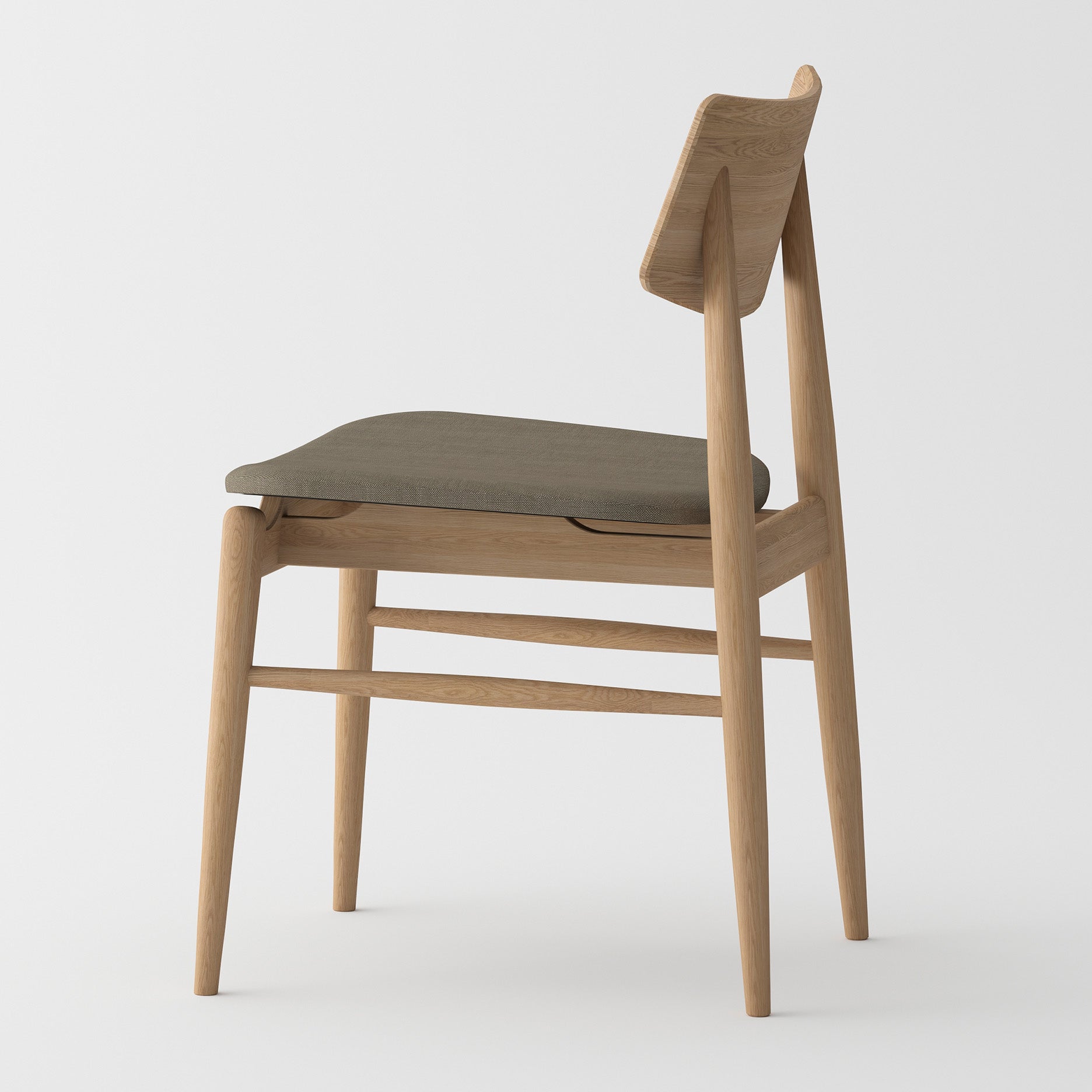 Vedersø spisebordsstol u. armlæn - Stof